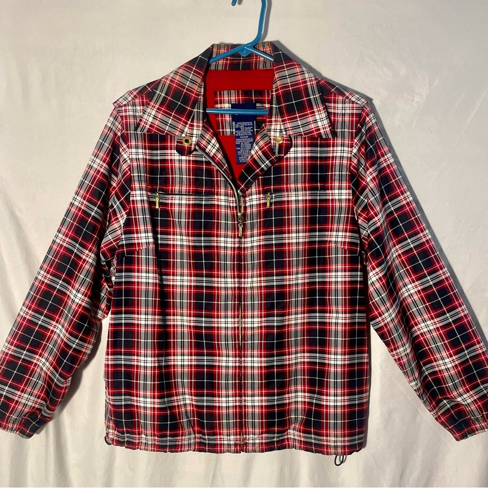 Catalina Red and Black Plaid Outerwear